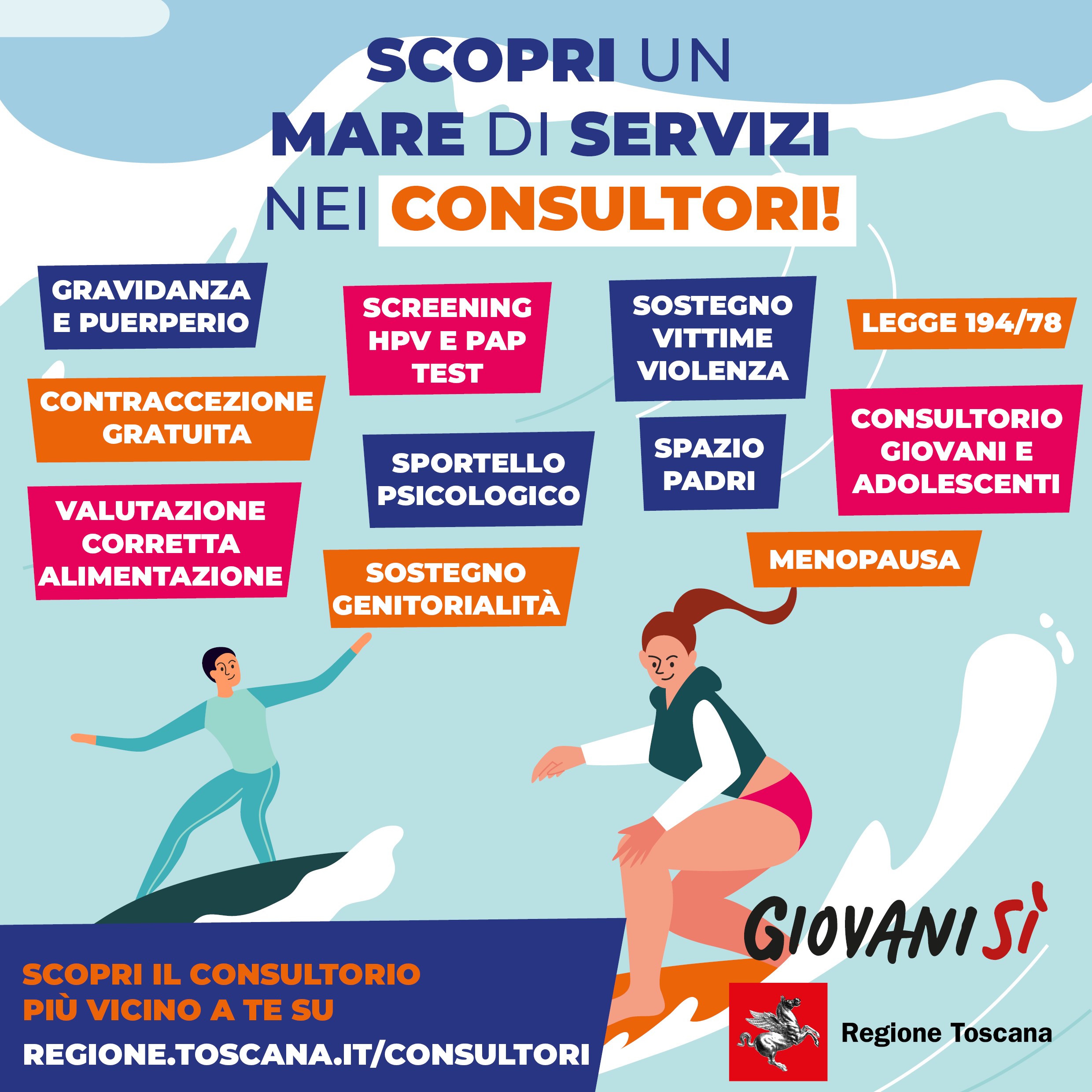 Campagna informativa consultori Regione Toscana