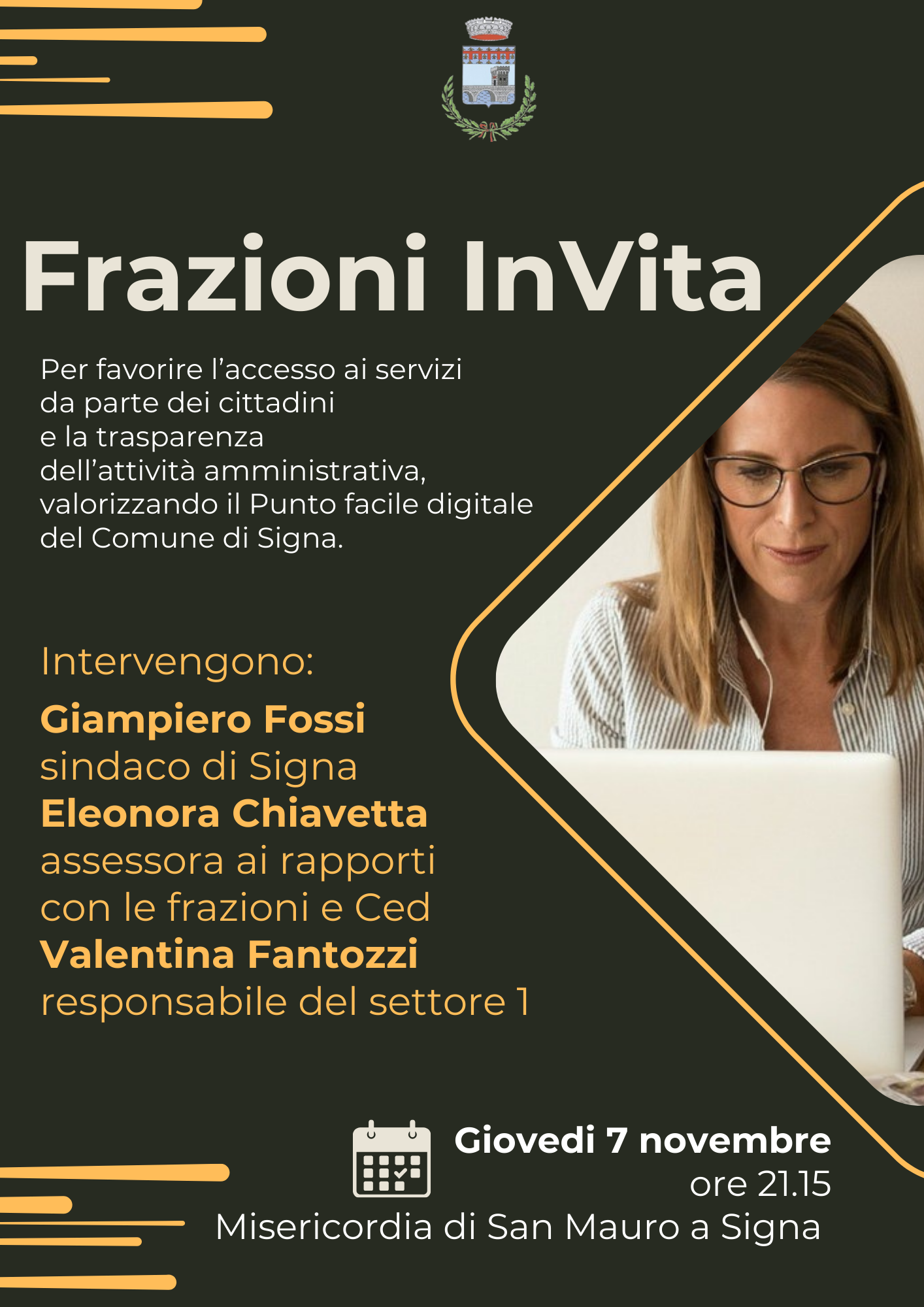 Al via “Frazioni InVita”: il sindaco Fossi e l’assessora Chiavetta incontrano i cittadini