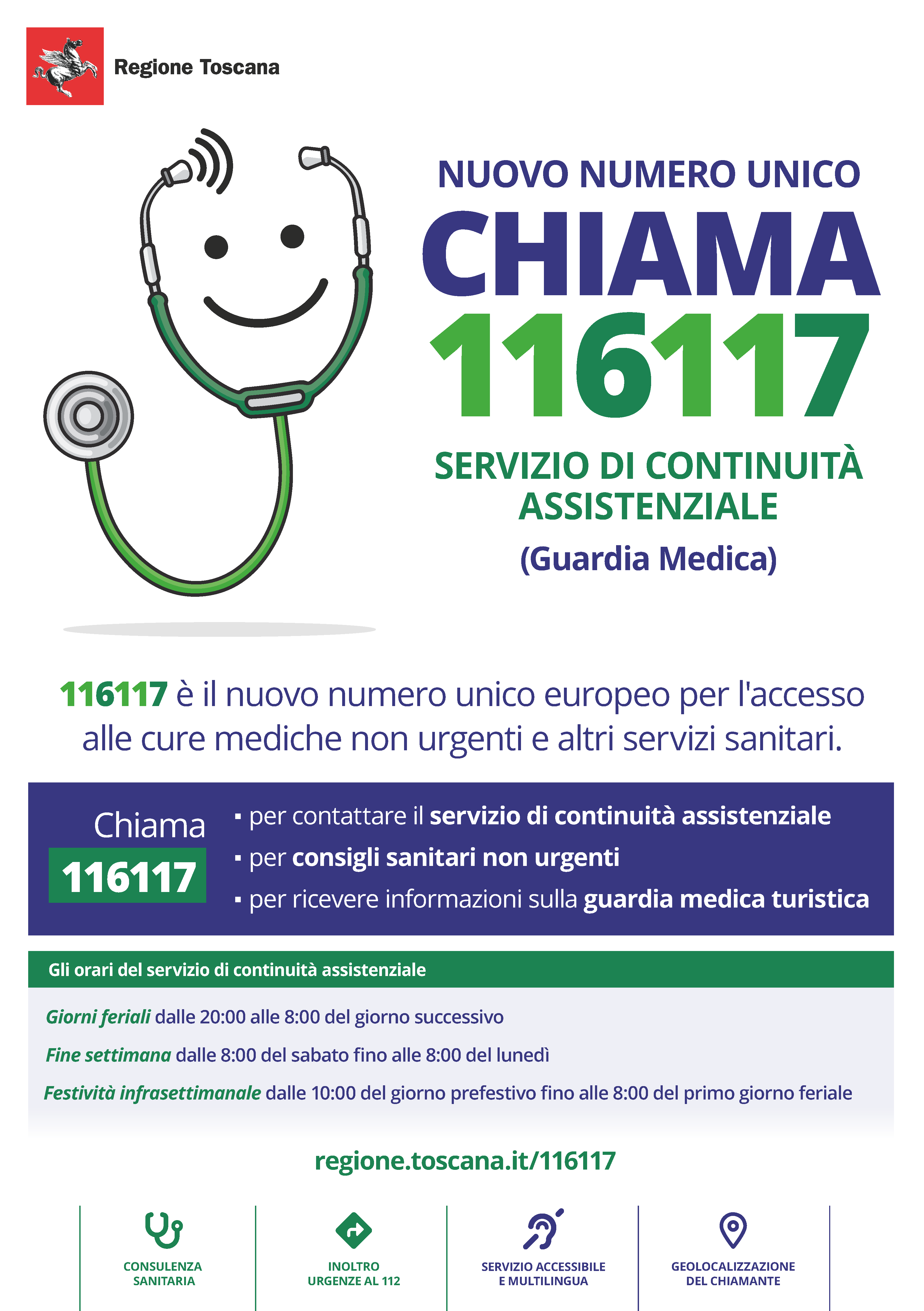 Nuovo numero del servizio di continuità assistenziale